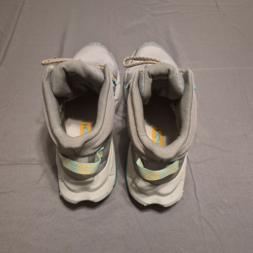 Hoka One One Trail Code GTX Men Size 13 Gray Aqua Hiking Boots 1123165FGCQ - Picture 4 of 7